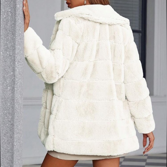 Luxe open front teddy coat - Picture 3 of 6